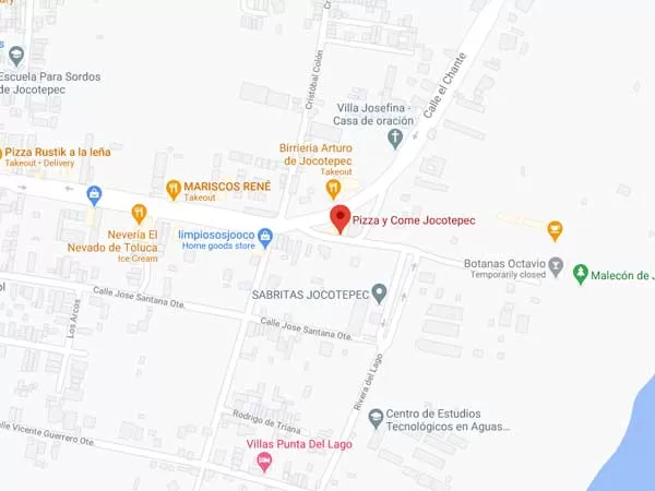 Pizza y Come Jocotepec Mapa
