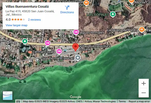 Mapa y Ubicación de Villas Buenaventura San Juan Cosala Jalisco México