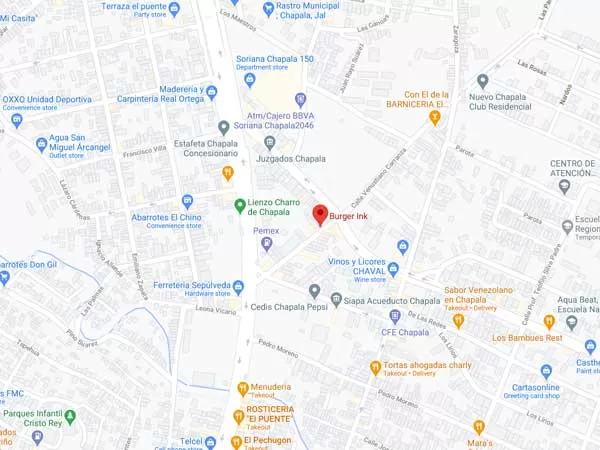burger ink chapala Map