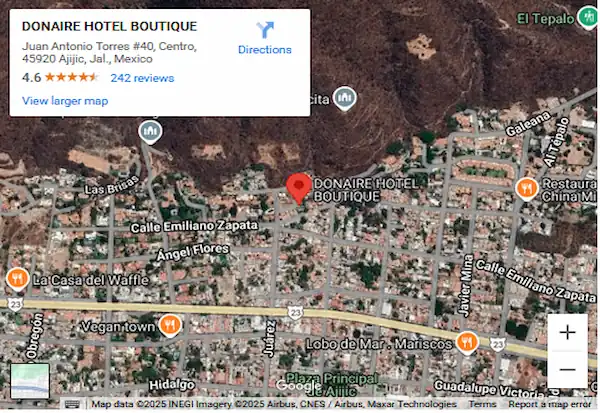 Donaire Hotel Boutique Ajijic Mapa y Ubicacion